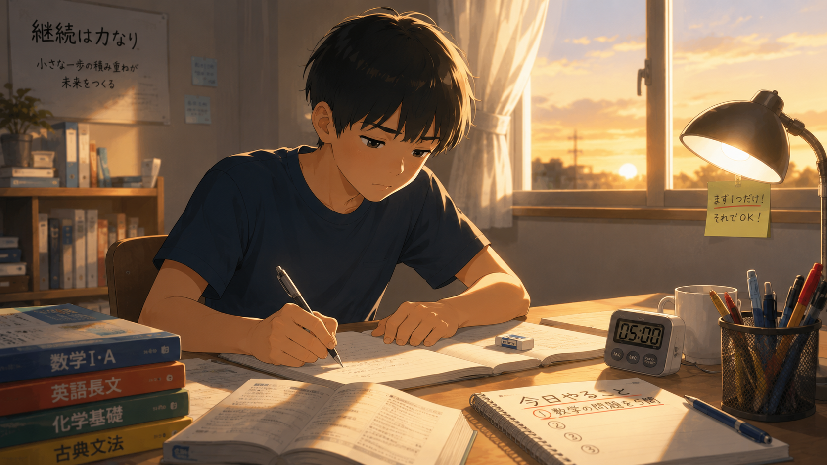 やることが多い受験生ほど、まず1つだけ手をつける