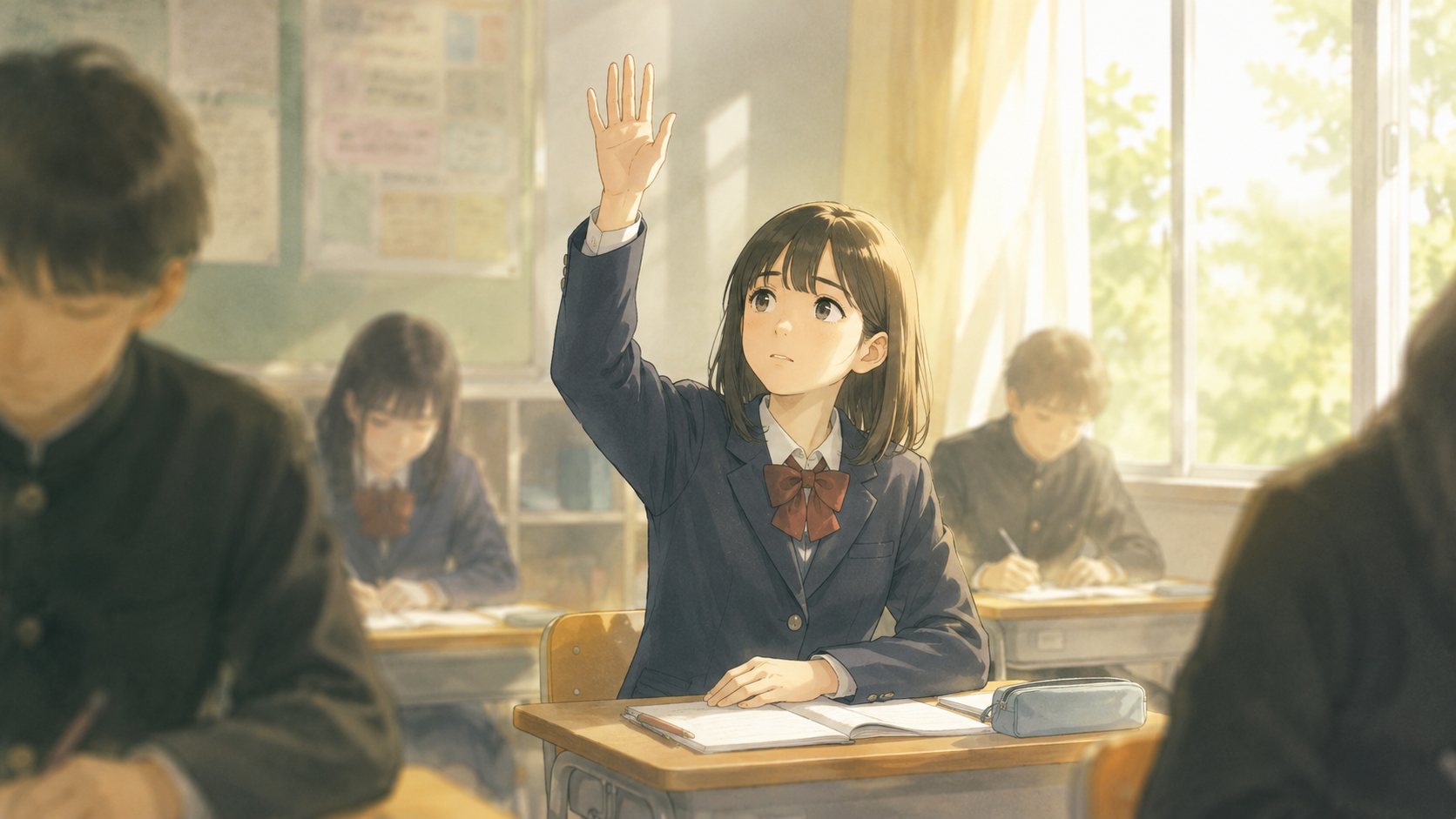 質問しづらい教室のイメージ