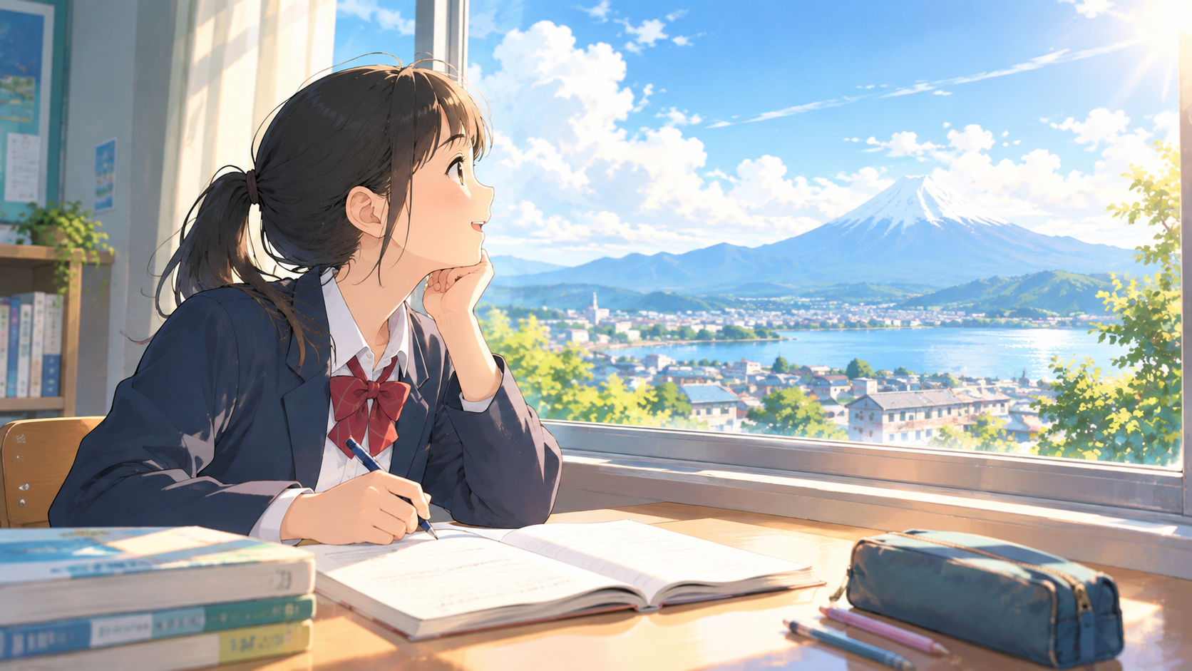 学校の勉強がアンテナの部品になるイメージ